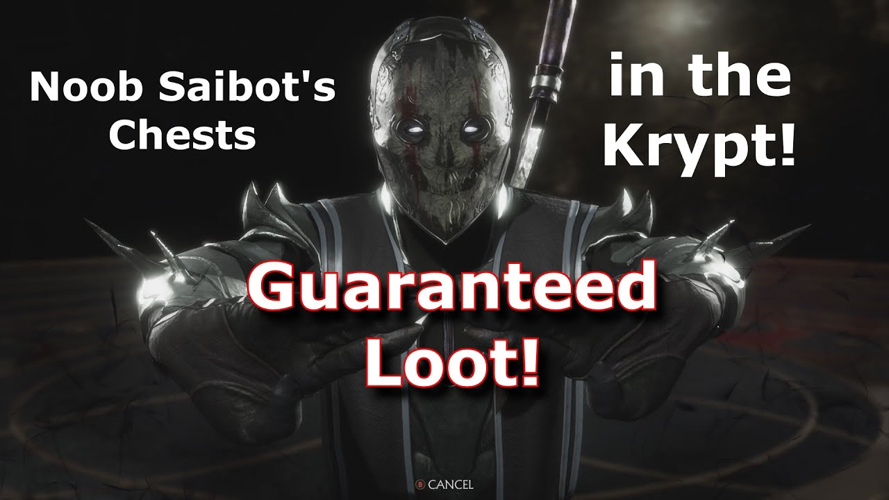 MK11 Krypt - Все сундуки с гарантированной добычей Нуб Сайбота!