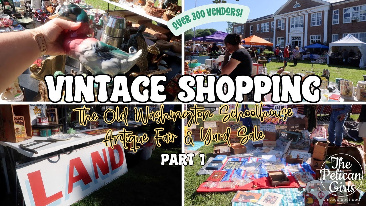 ANTIQUE FAIR & 300+ VENDORS! | Vintage Shopping in Washington, Louisiana