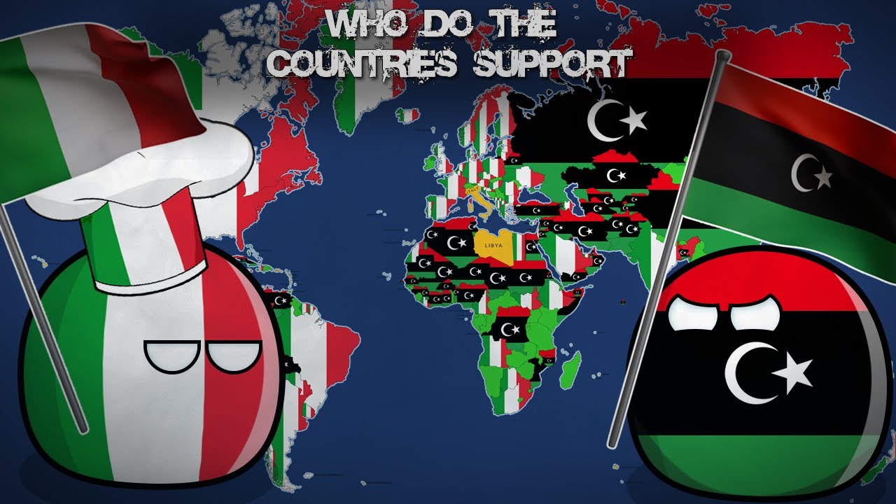 WHO DO THE COUNTRIES SUPPORT? Italy or Libya?  Alternative Mapping P32