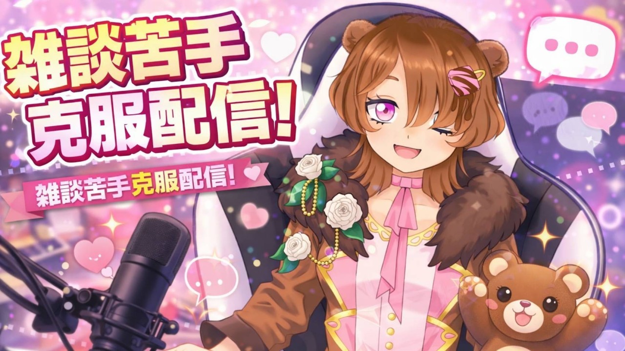 自称雑談苦手女子の克服配信！初見さんもコメントたくさんください！！#vtuber #雑談 #女性vtuber #新人vtuber