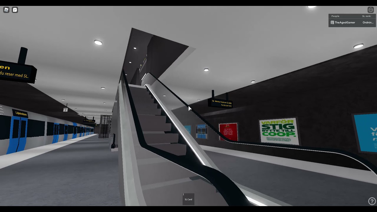 Roblox. Stockholm. T Centralen / Stockholm City Train Station. 12X Escalators. 2X Elevators.