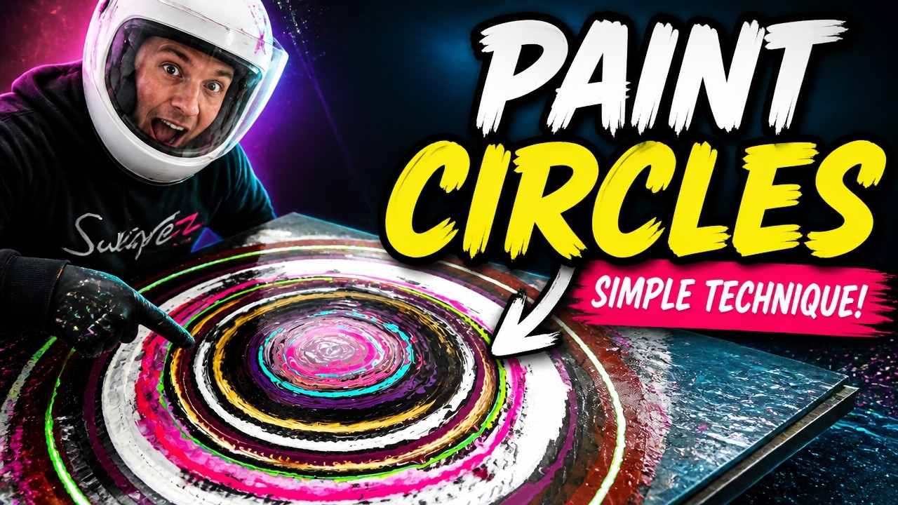 Paint CIRCLES on a BIG scale with this simple technique!