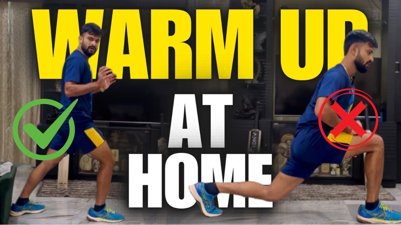 How to do WARM UP & STRETCHING: *SIMPLE & EFFECTIVE* ✅ | CRICKET STRETCHING EXERCISES at HOME 🔥