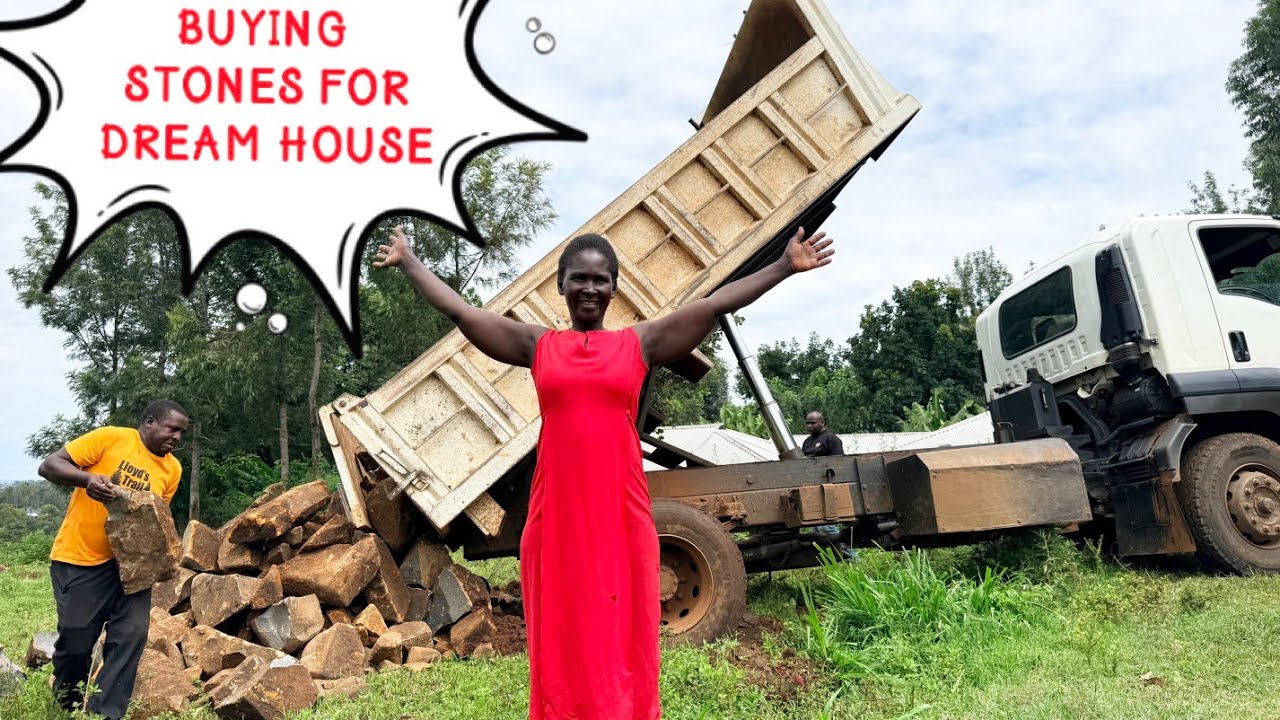 From Nothing to Our Dream House 🏠🔥 | Truckloads of Stones Arrive + Giant Chapati & Peas Feast 😋