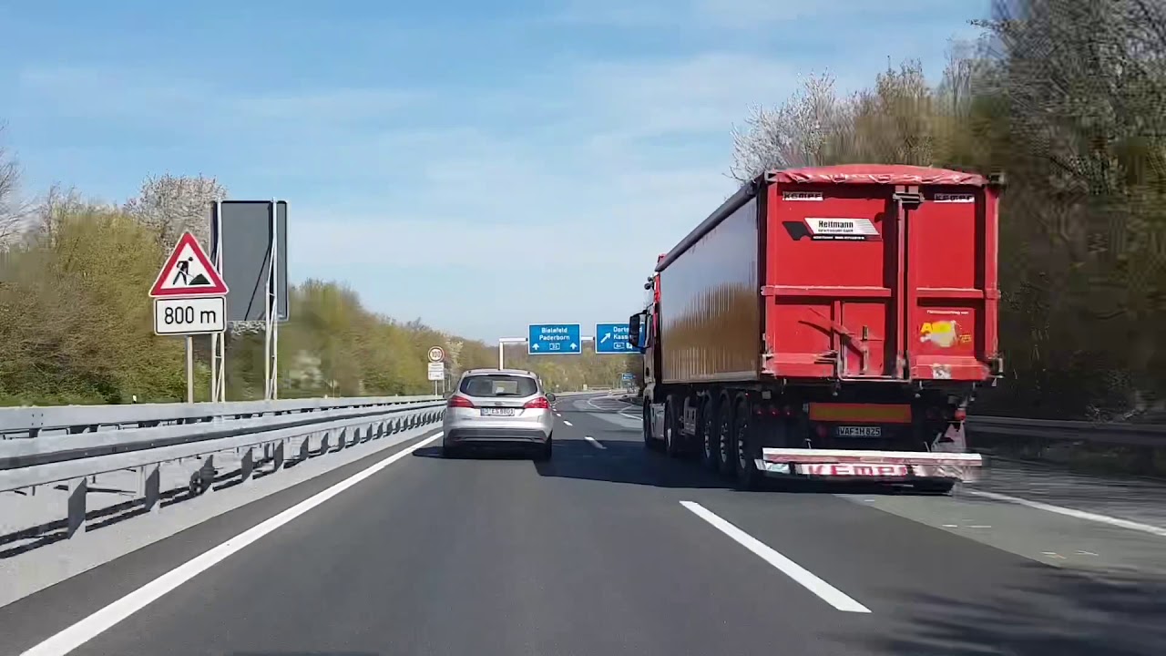 Autobahn Romantik: VW Polo Dashcam Paderborn (NRW) Impressionen car driving on-ride impressions ASMR