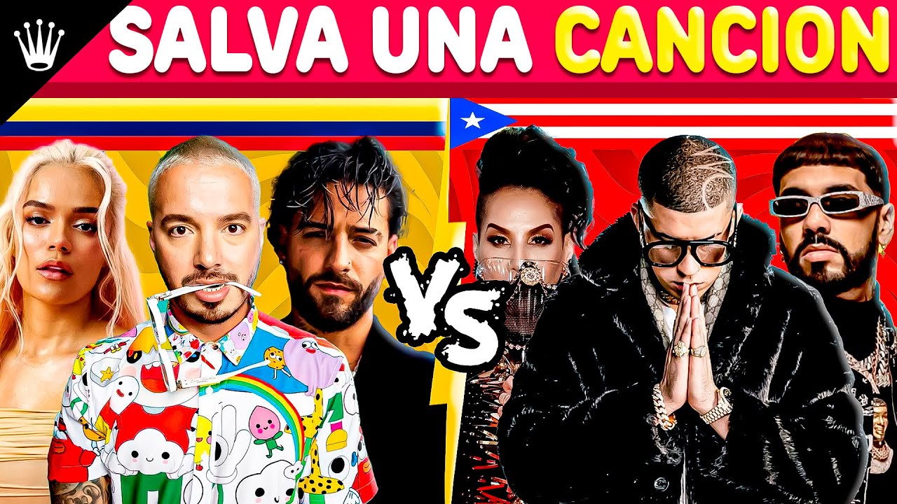Colombia vs Puerto Rico | Salva una canción 🇨🇴🥊🇵🇷 ¿Cual Es Tu Favorita? | BRAHYMUSIC