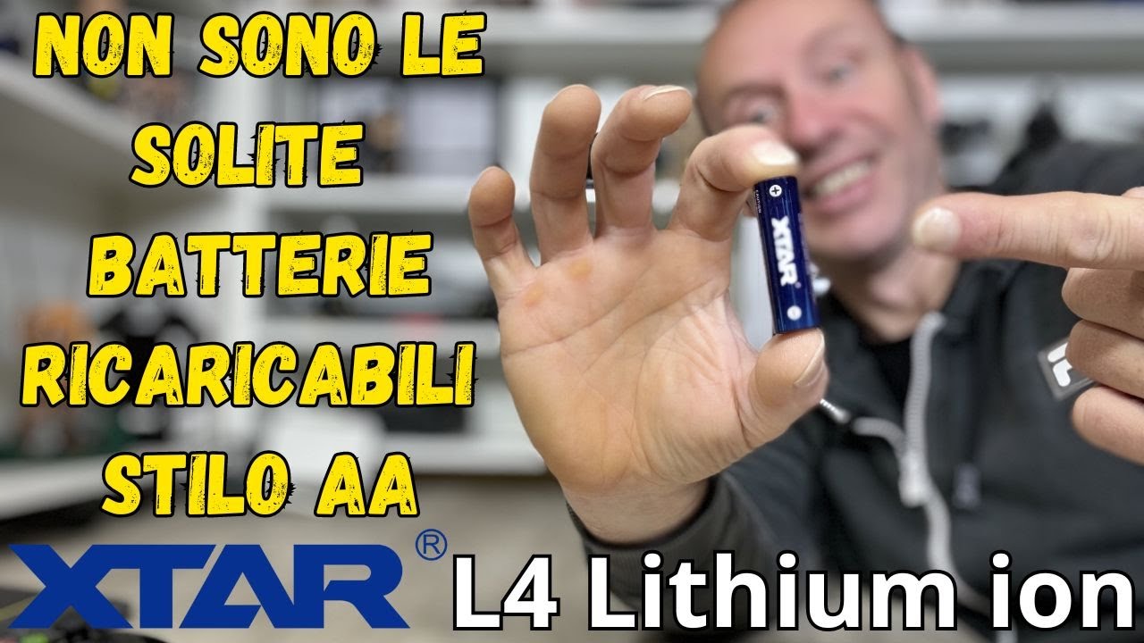 NON SONO LE SOLITE BATTERIE STILO RICARICABILI SONO INCREDIBILI QUESTE XTAR L4 AA Lithium ion