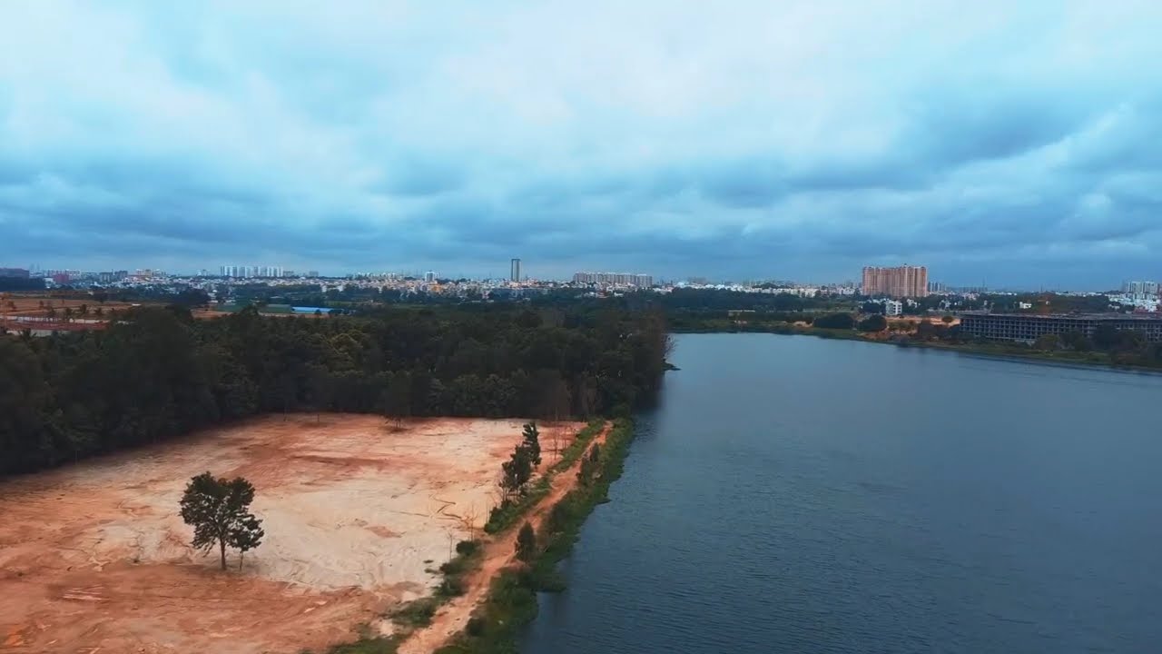 Drone Shot Gattahalli Lake, Bangalore