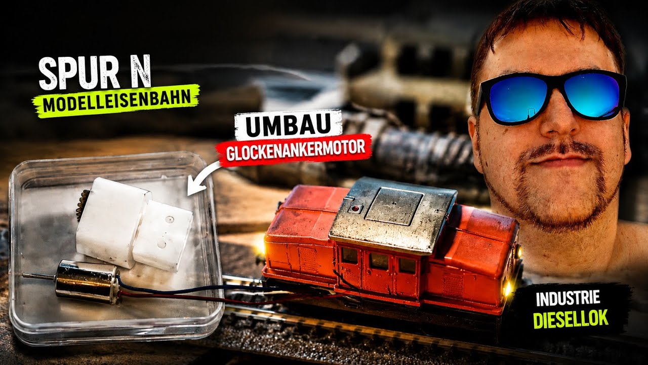 Glockenankermotor | Umbau einer Industrie Diesellok | Motorgehäuse bricht | Spur N