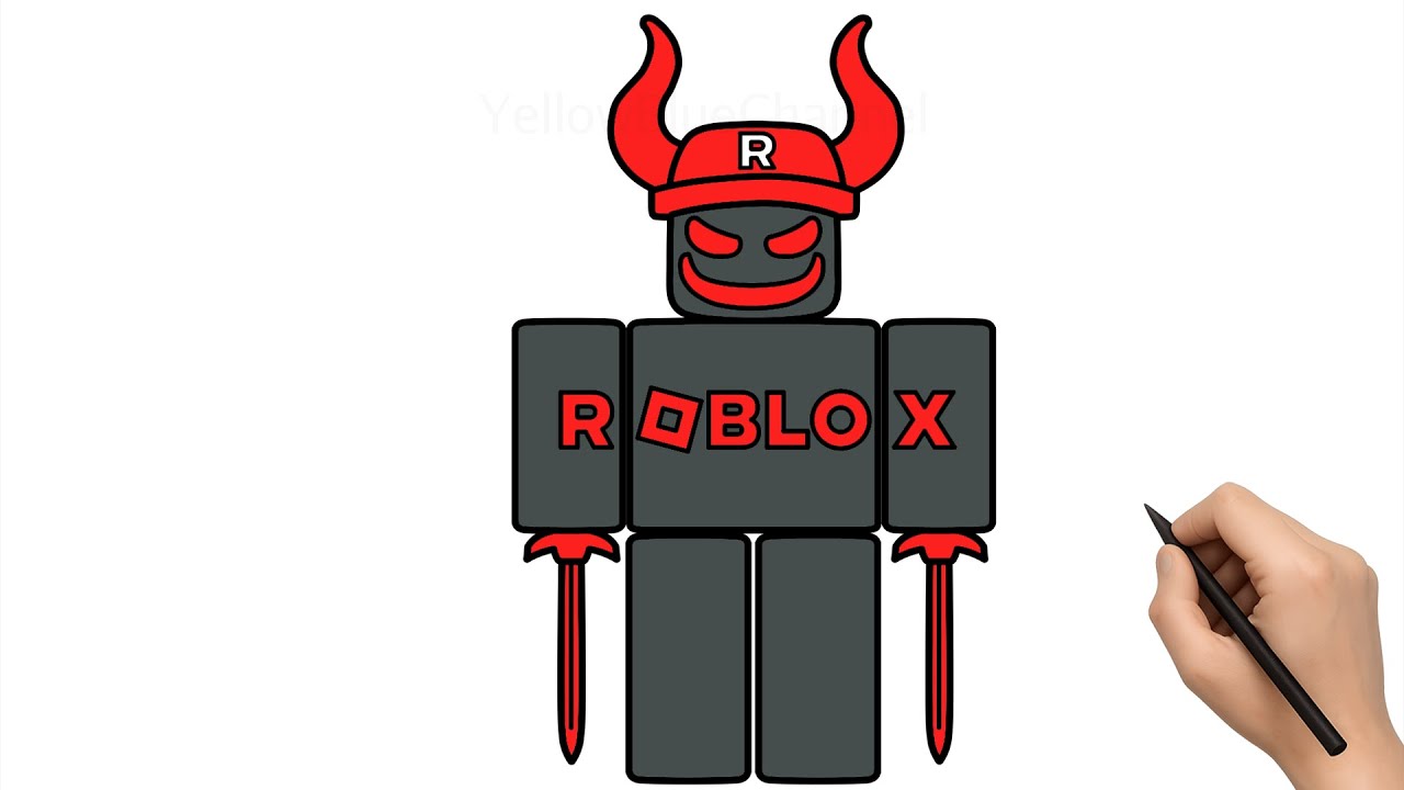 Como Desenhar a Guest 666 - Steal a Brainrot ROBLOX
