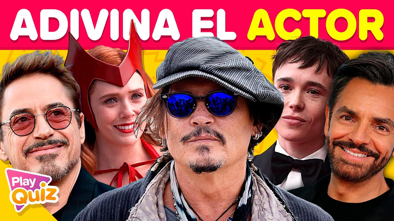 Adivina 100 Actores de Hollywood 🎭🍿🎬 | Adivina el Actor - Especial Cine | PlayQuiz Trivia