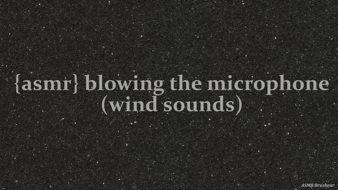 [ASMR] Blowing into the Microphone (Layered with Mic Brushing)