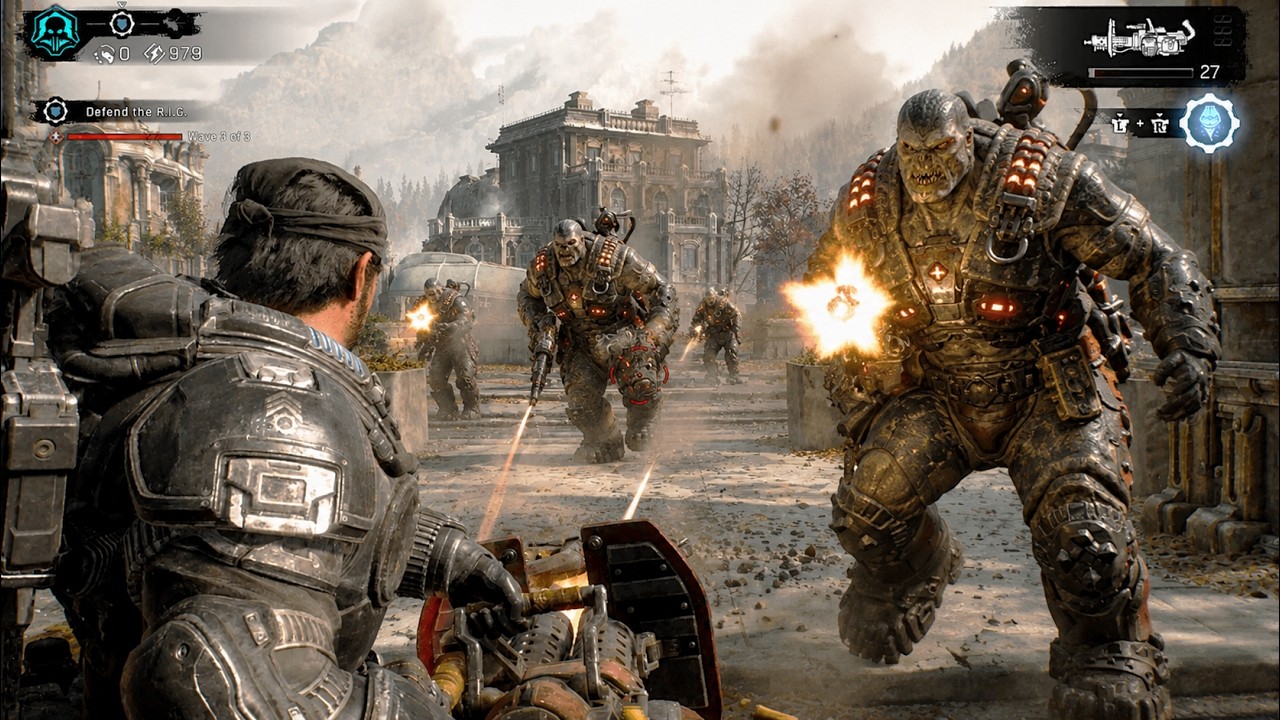 GEARS OF WAR: E-DAY &mdash; Геймплей мультиплеера: 20 минут режима &laquo;Орда&raquo; (Horde Siege)