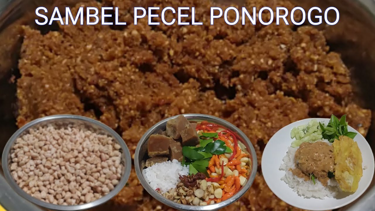 RESEP SAMBEL PECEL PONOROGO ‼️ 1 KG KACANG TANAH BISA JADI 1,7 KG SAMBEL PECEL,BISA UNTUK JUALAN