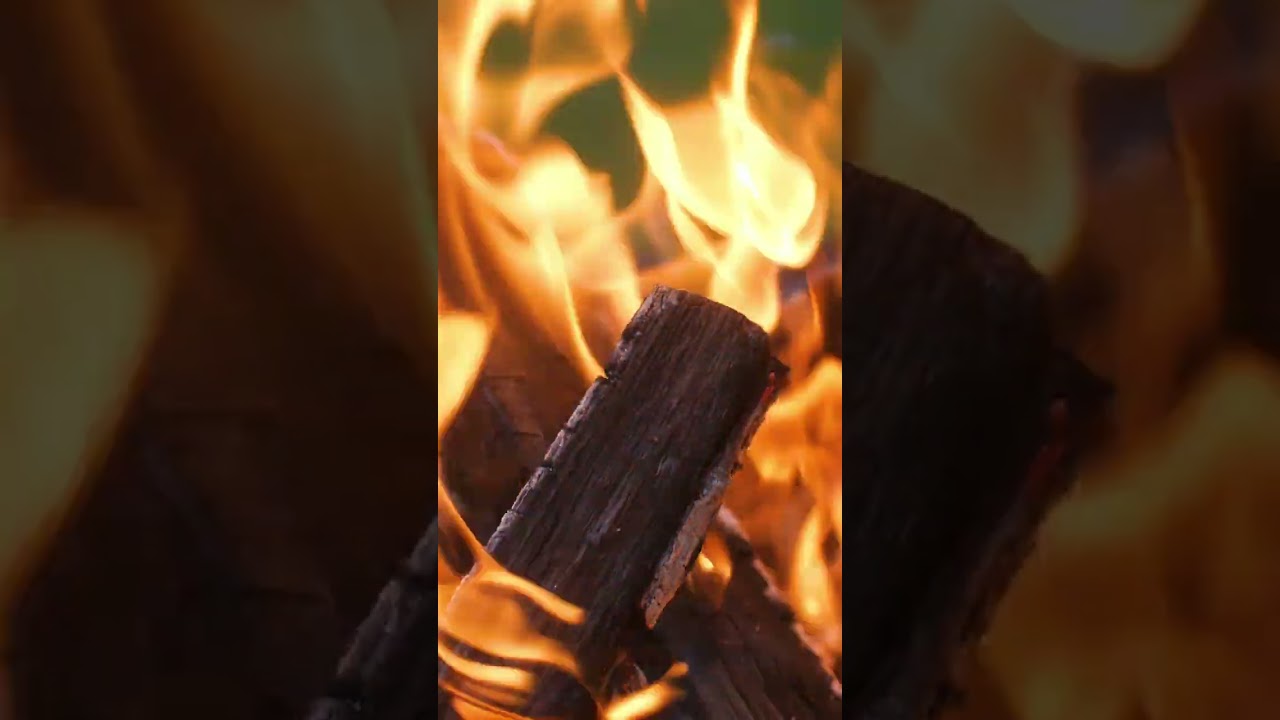Crepitar de fuego, calor de hogar #shorts