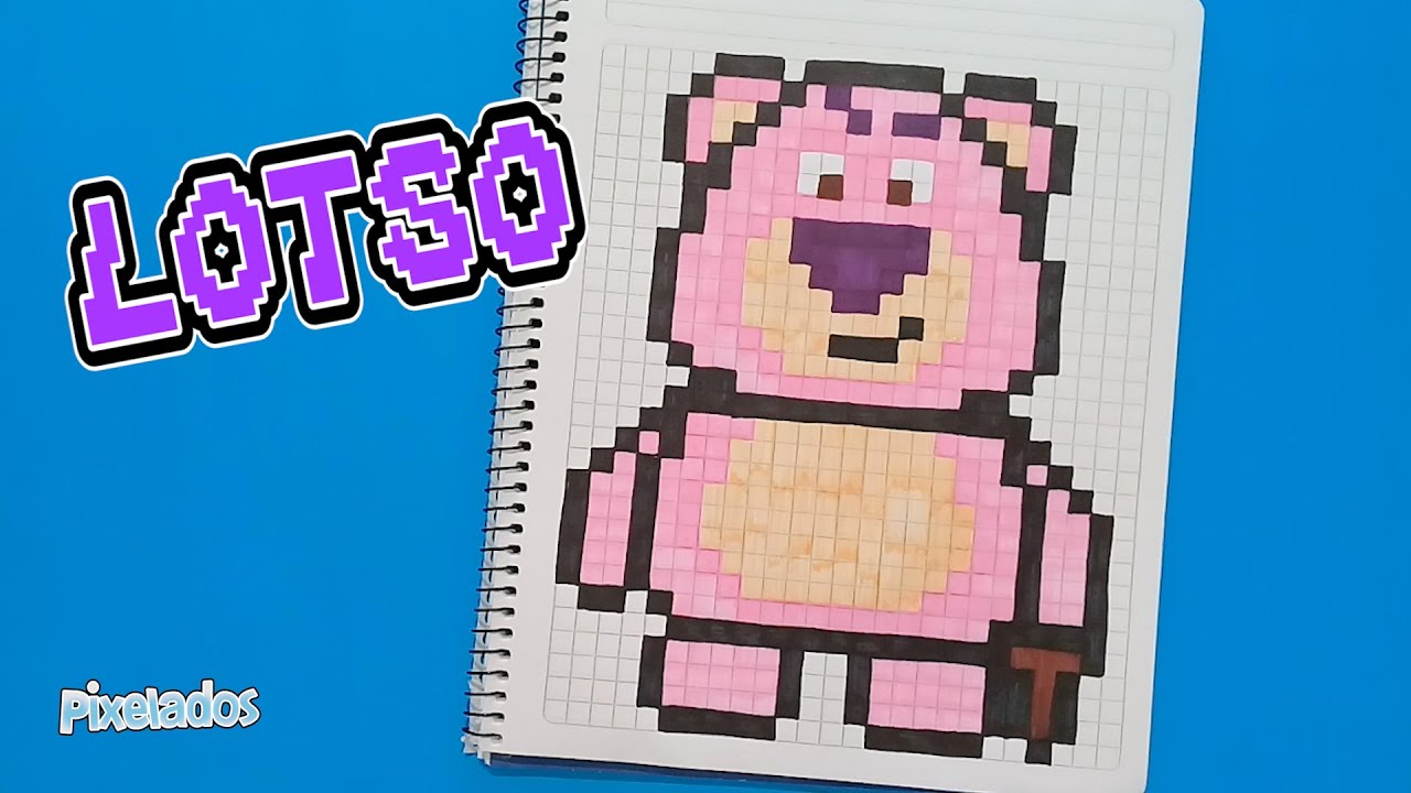 COMO DIBUJAR A LOTSO DE TOY STORY EN PIXEL ART - PIXELADOS