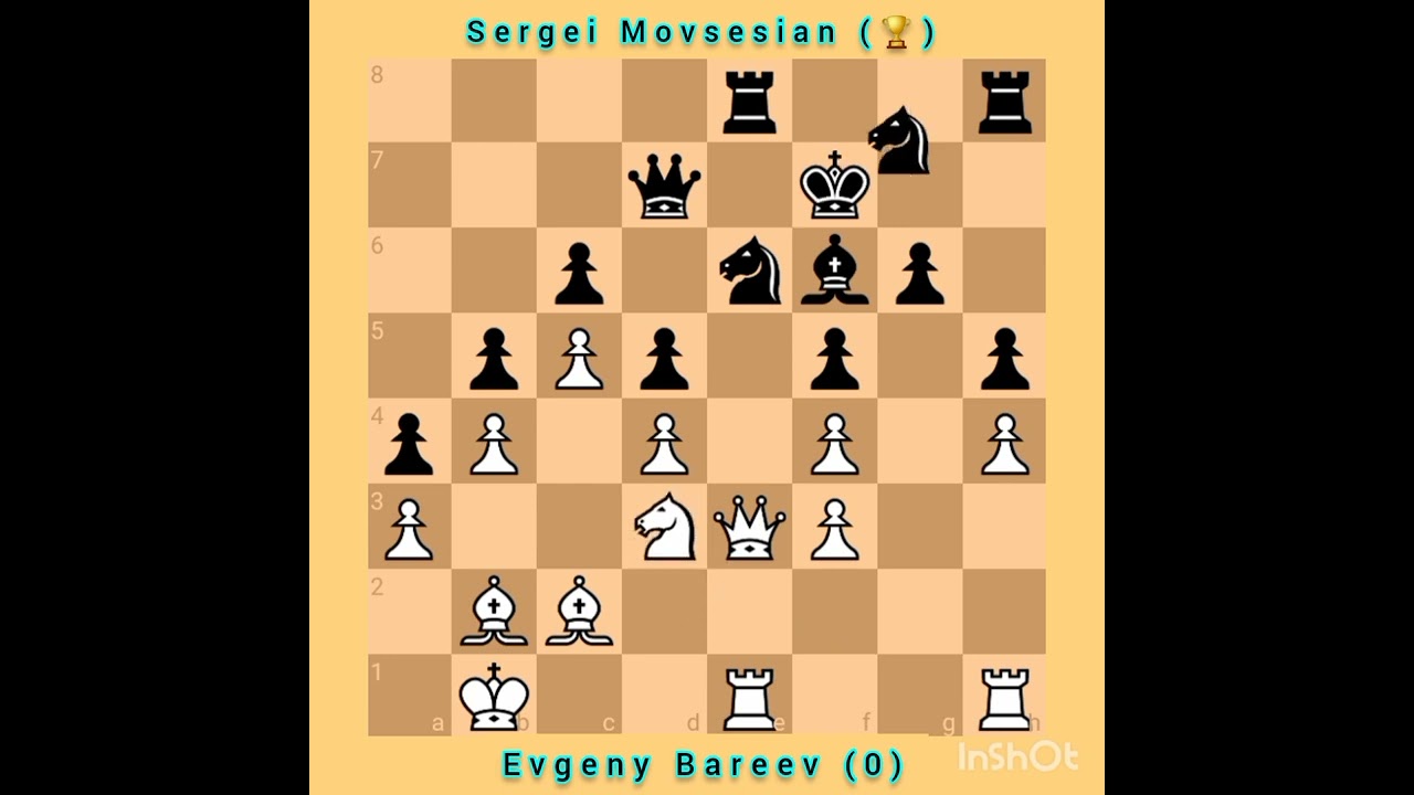 Evgeny Bareev vs Sergei Movsesian || Slav Defense || 33rd Bosnian Sarajevo, 2003 #chess #chessgame