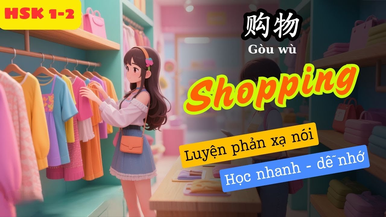 Luyện Nói Phản Xạ Tiếng Trung | Mua Sắm | HSK 1–2