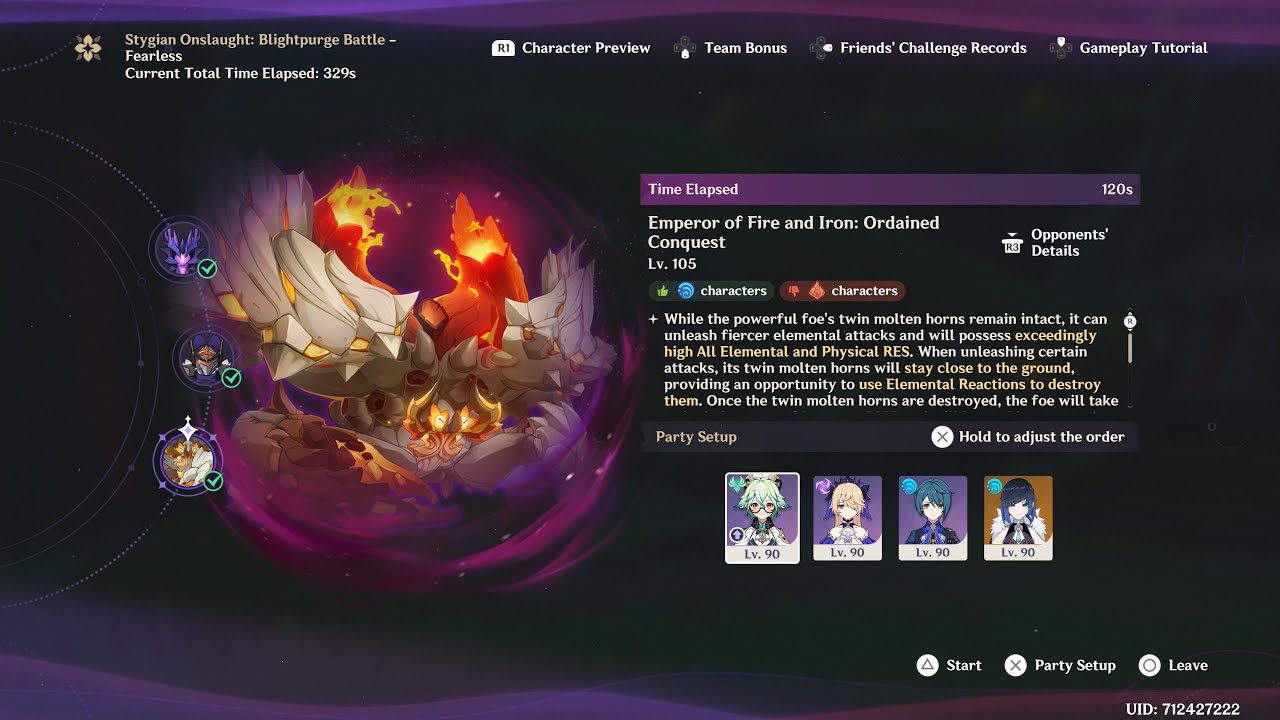  C0 Yelan clear Emperor of fire and iron | Fearless | Stygian Onslaught 6.3 | Genshin impact