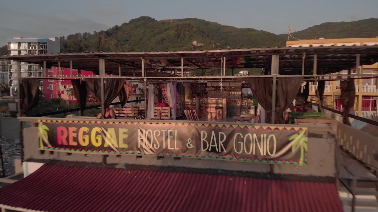 Reggae Hostel & Bar Gonio Georgia Gruzja! Dron promo view