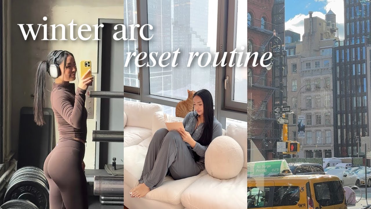 productive solo days in NYC ☁️ | new year goals, workout routine, meal prep, emotional talk & more!