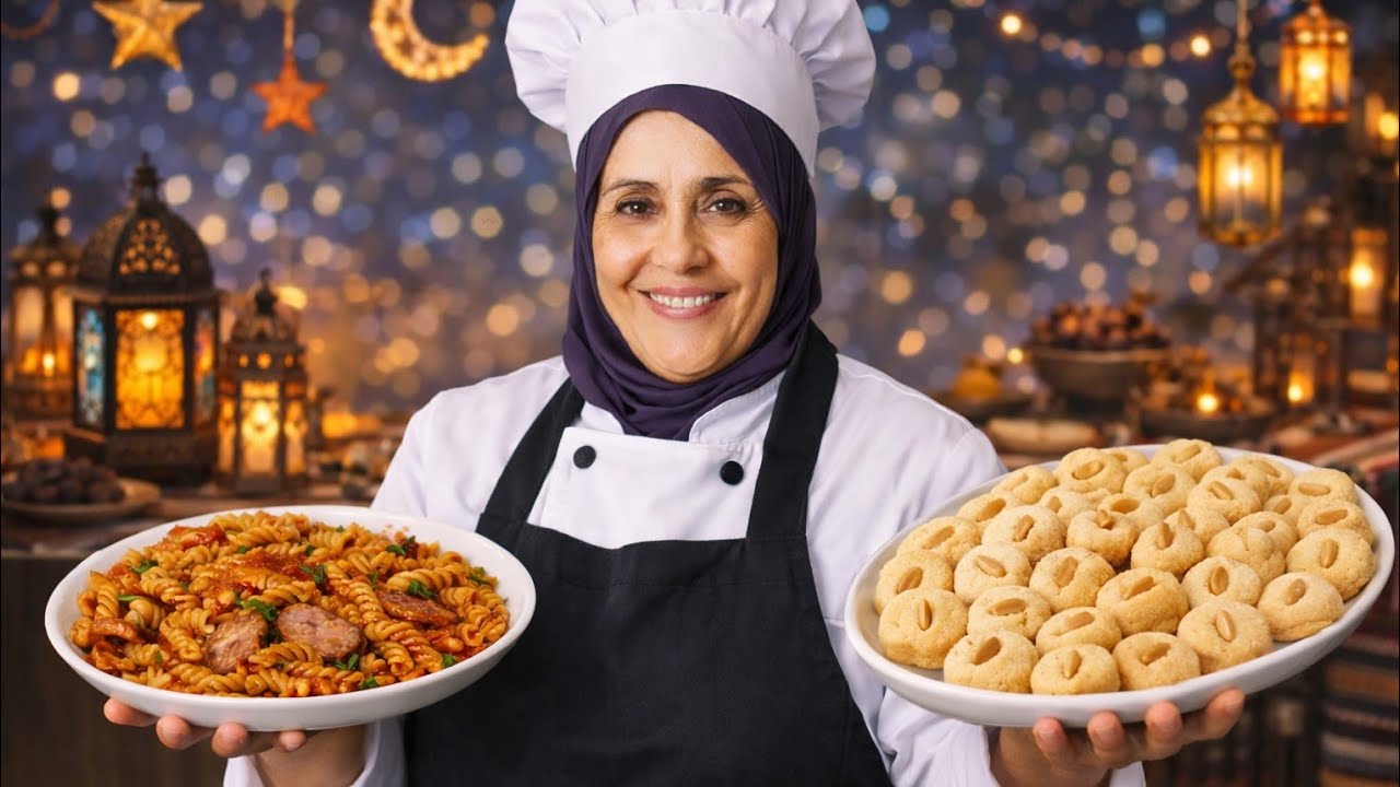 النص مكرونة والنص التاني غريبه العيد #طبخ #ترند #تابعوني #أم_حسام #مكرونة #غريبه #العيد