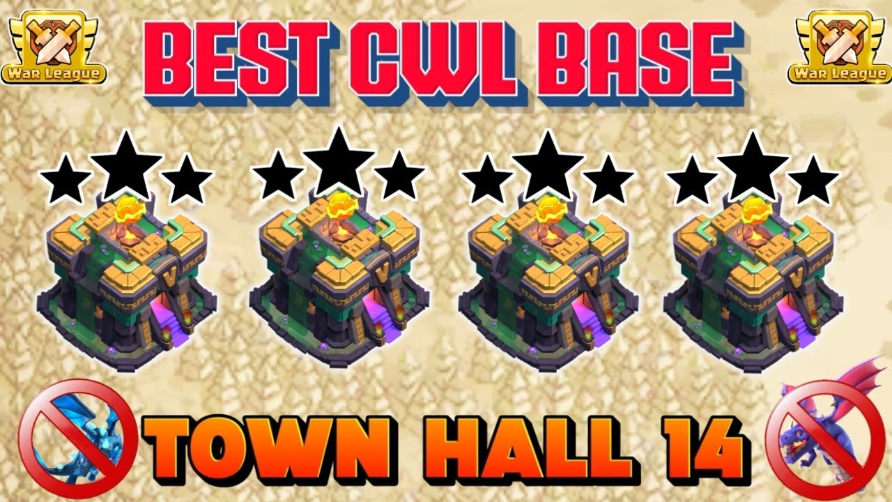 BEST-10 TH14 CWL BASE WITH LINKS + REPLAY||TH14 ANTI-EVERYTHING||TH14 UNBEATEN BASE||TH14 BASE 2025