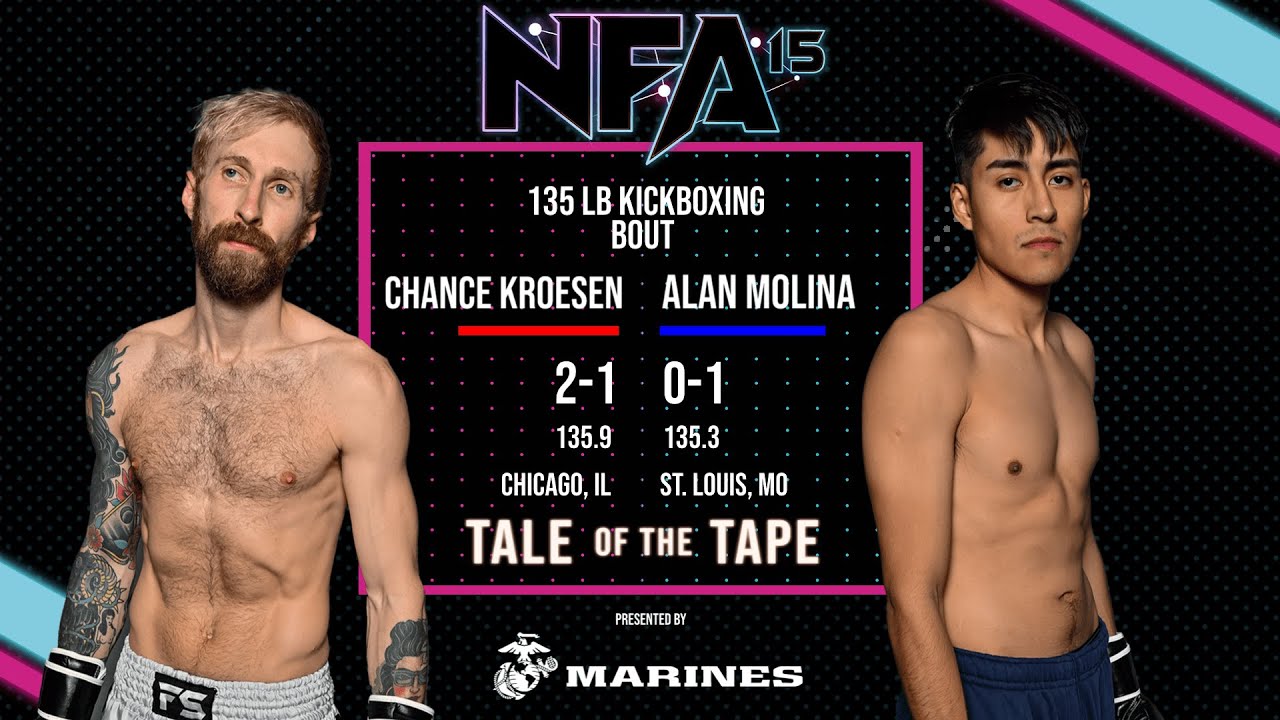 Nemesis 15 amateur bout Alan Molina vs Chance Kroesen