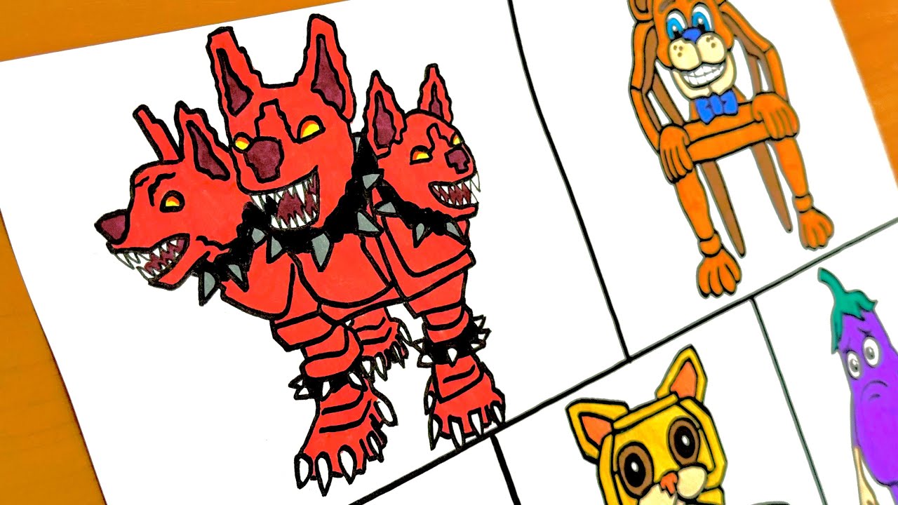 Drawing NEW ITALIAN BRAINROT ANIMALS: Cerberus, Ay Mi Gatito, Balls Balls Sahur