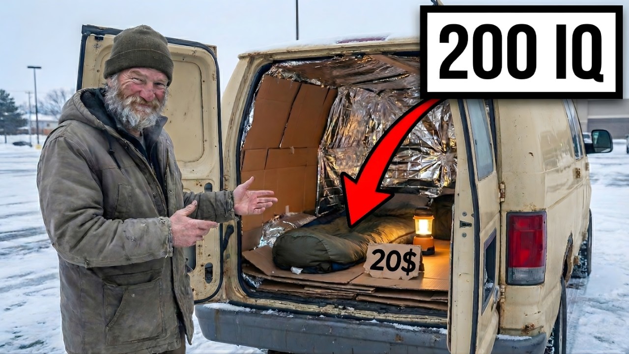 How The Homeless Survive Winter With A $20 Sleep Setup (No Heaters!)