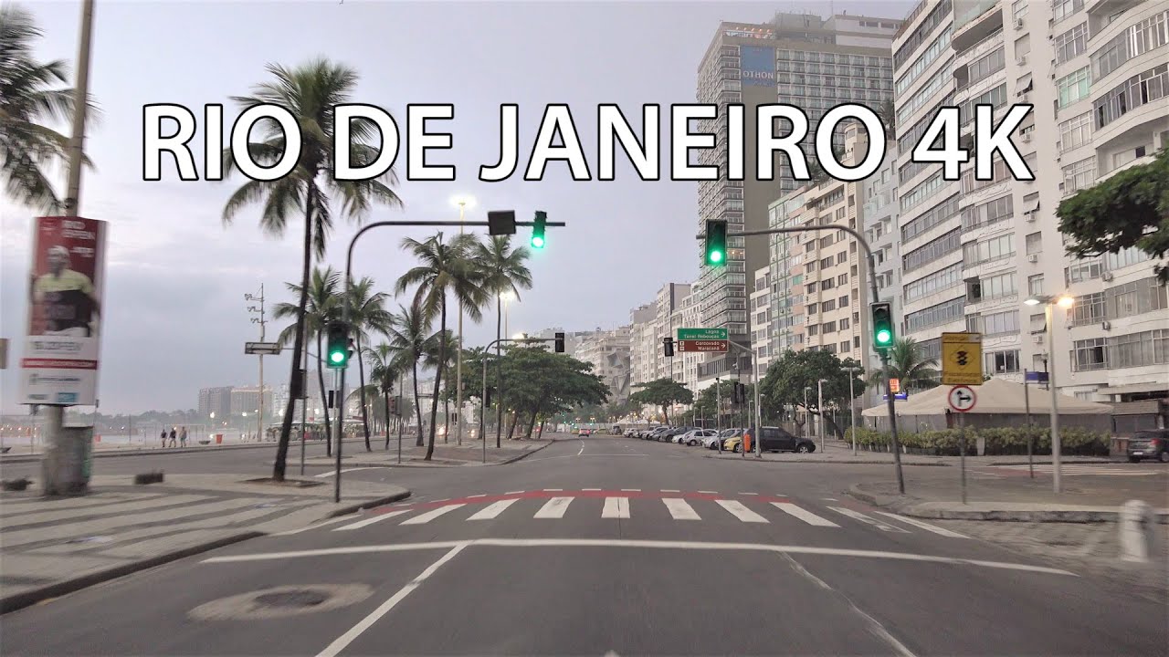 Rio 4K - Copacabana Beach - Morning Drive