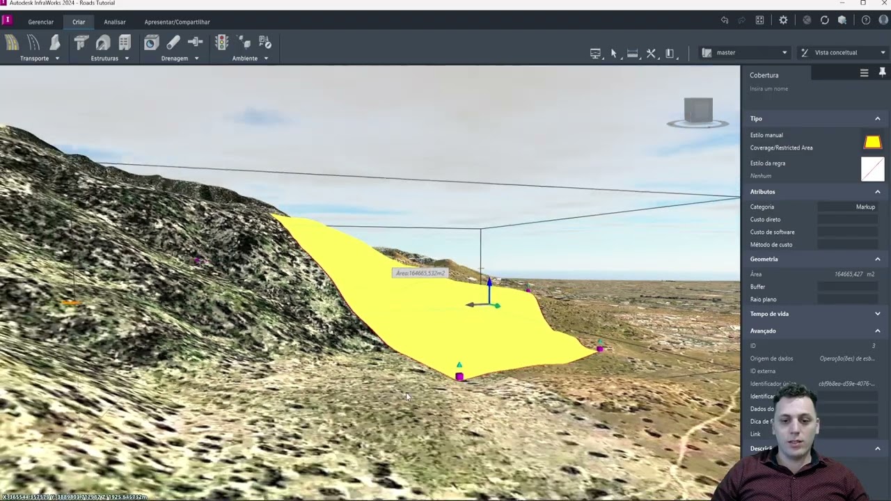 3.6-Criando Área de Cobertura no Infraworks