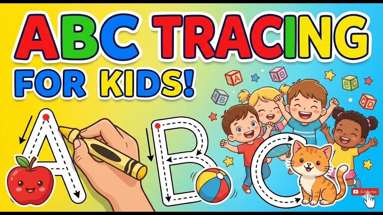 Learning How to Write the English Alphabet - Learn How to Trace ABC