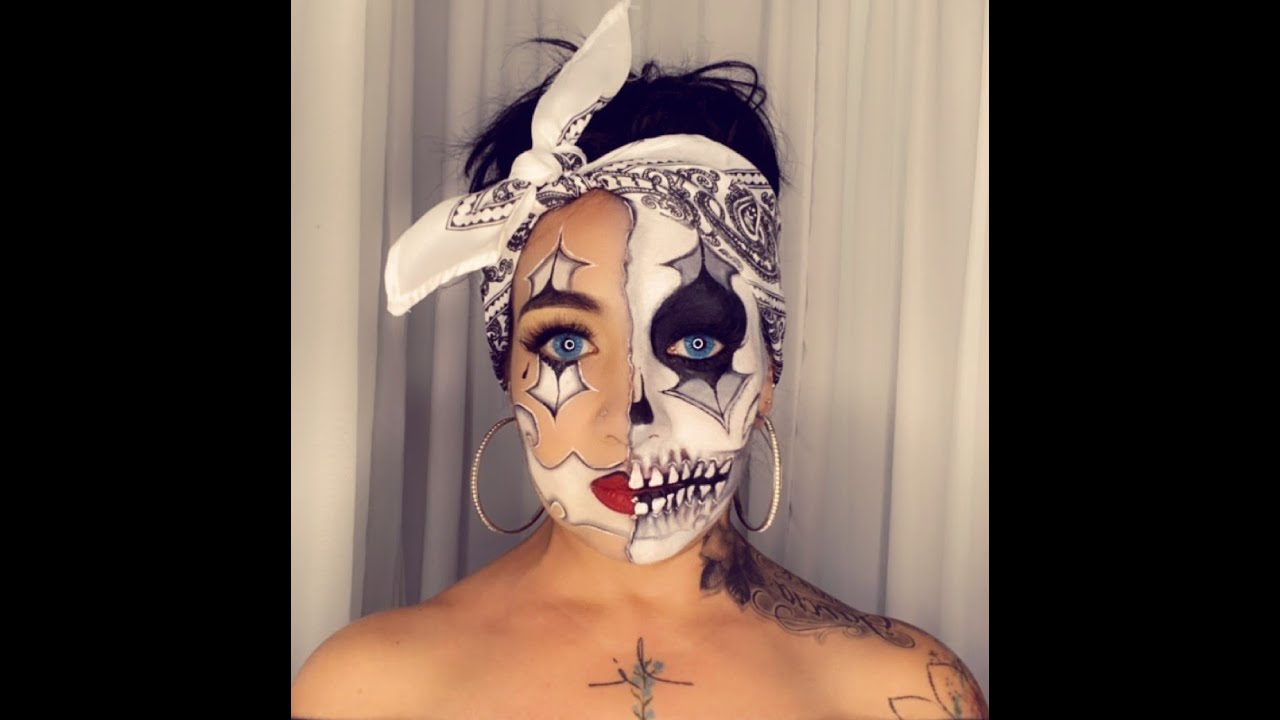 TUTORIAL DE MAQUILLAJE SUPER RAPIDO CATRINA CHICANA