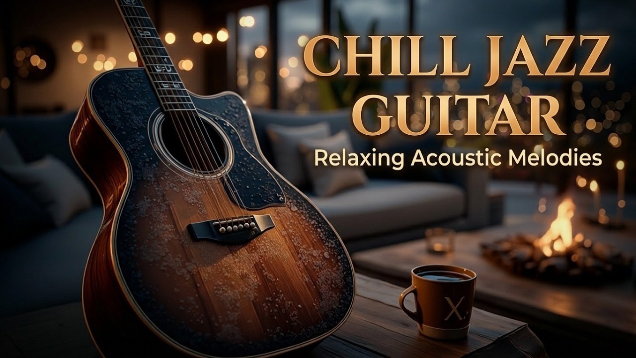 Спокойный Джазовый Гитарный Инструментал ~ Атмосфера Кофейни и Плавная Музыка