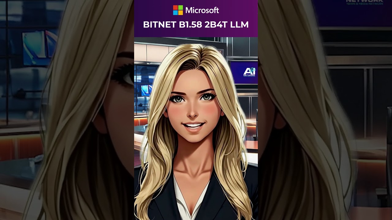AI Network News Sandra introduces Microsoft's Bitnet B1 58 2B4T New Release #1BitLLM #LLM #Microsoft