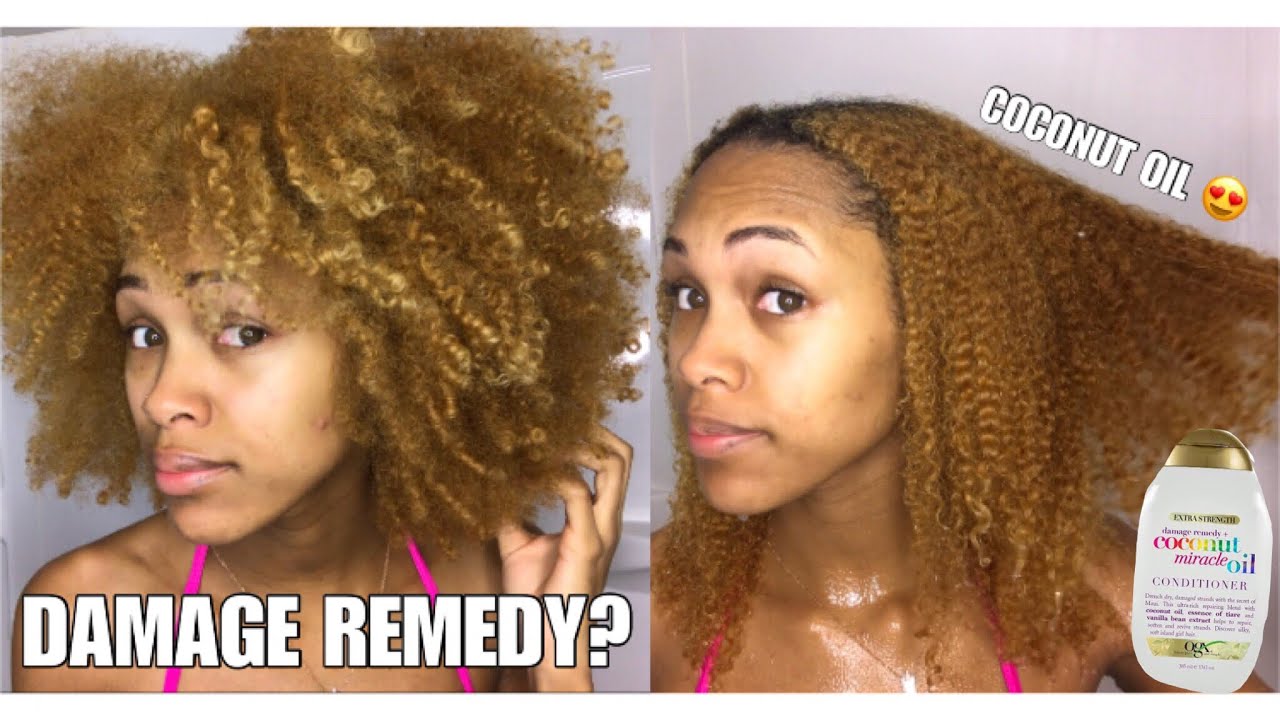 DAMAGE REMEDY WITH COCONUT OIL? | OGX Coconut Miracle