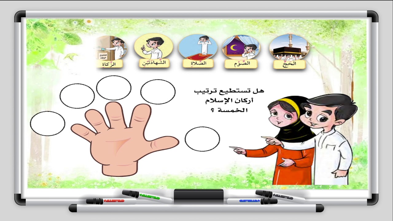 التربية الاسلامية - الصف الاول الابتدائي -  اعبد الله تعالى و أطيعه -الدرس الثالث