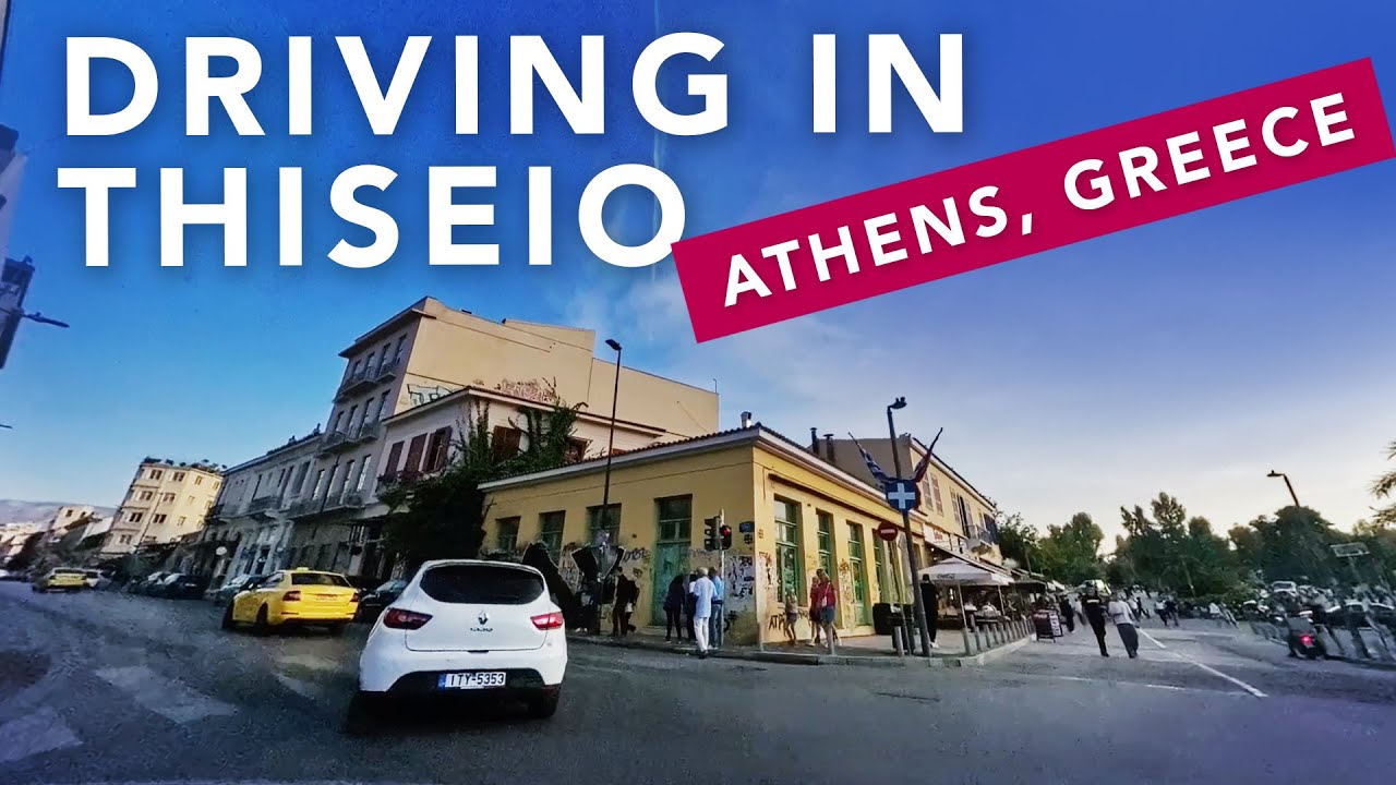 Driving in Thiseio &ndash; Athens, Greece