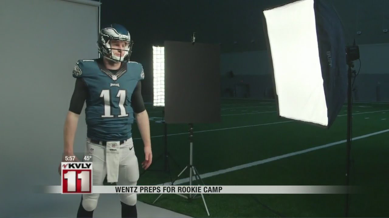 Wentz Preps For Rookie Camp
