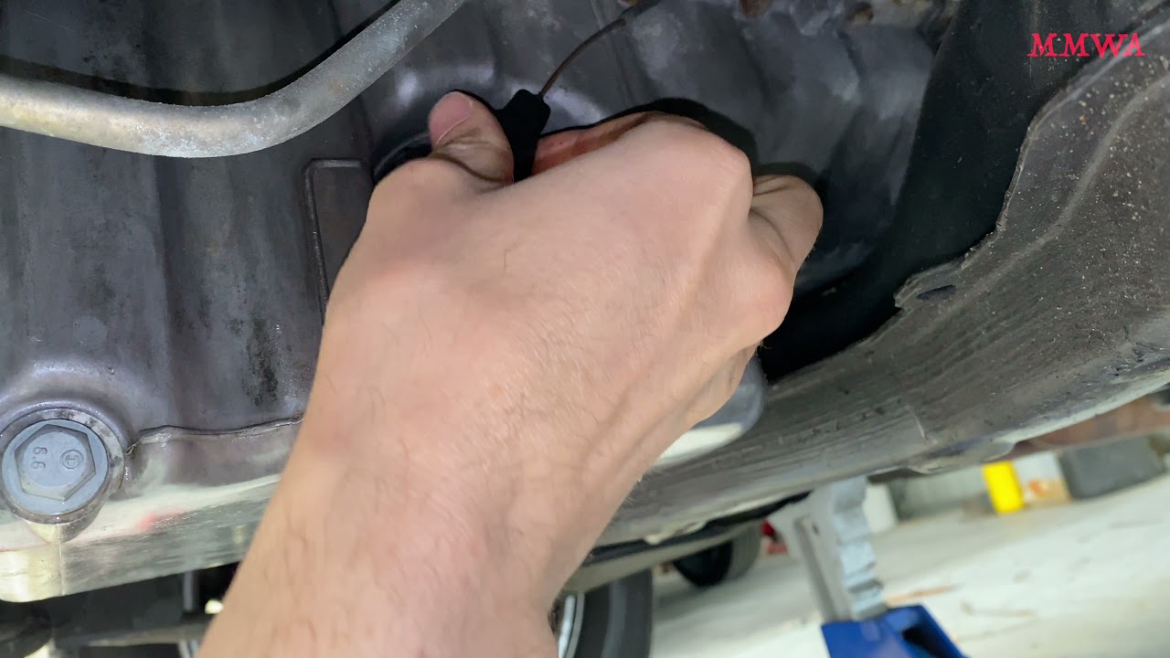 Mercedes W124 300E-24 Oil Leak - Oil Level Switch Replacement