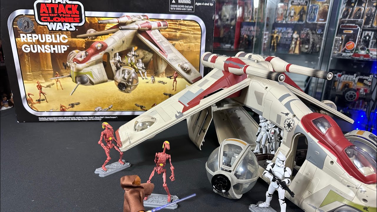 Hasbro Star Wars: винтажная коллекция Republic Gunship Toys, эксклюзивный обзор для США