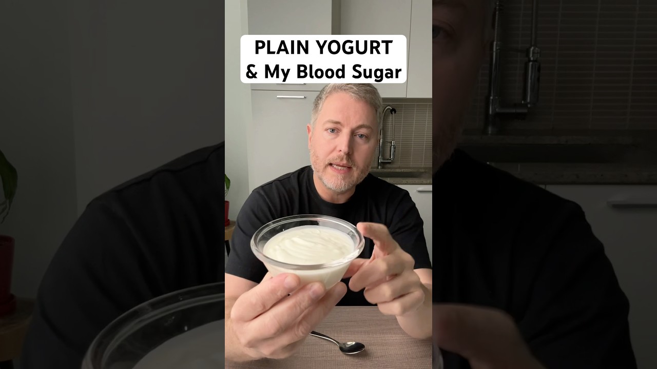 Plain yogurt and my blood sugar. #bloodsugar #glucose #insulinresistant1 ￼
