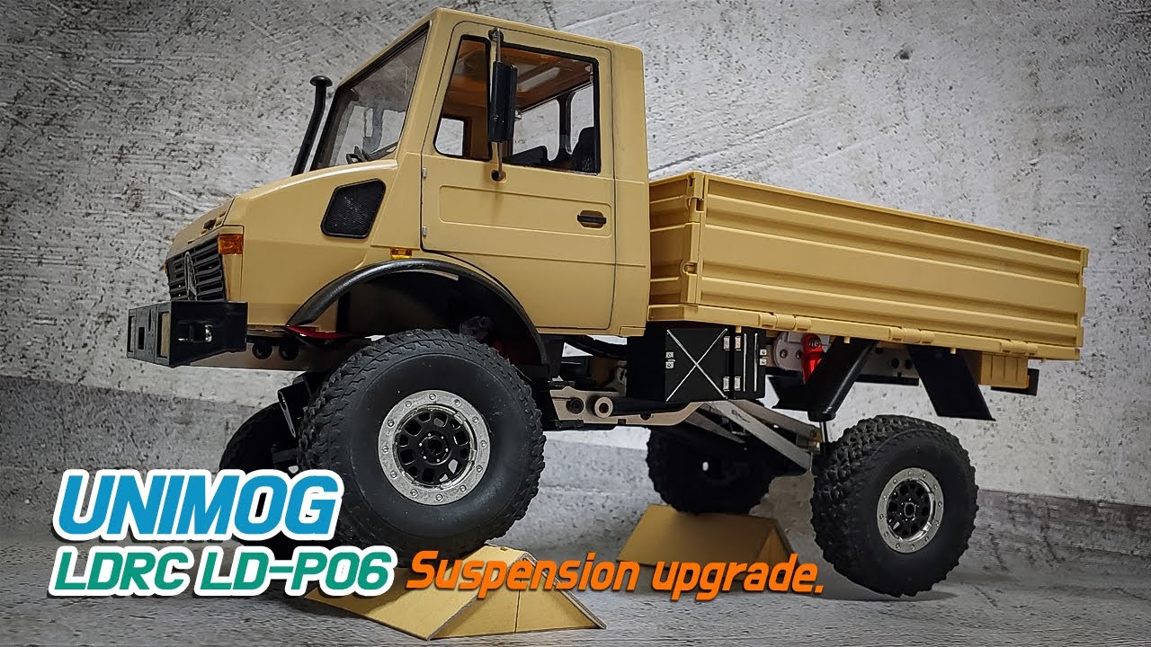 ldrc ld p06 / Rc cars / UNIMOG  Suspension upgrade video. / ldrc ld-p06 오일쇽업쇼버를 사용한 서스펜션 업그레이드하기.