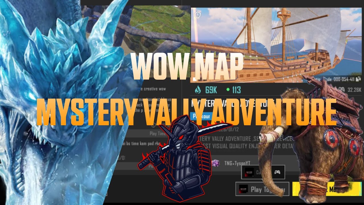 MYSTERY VALLEY ADVENTURE 🔥 | Map Code 54411 | BGMI WOW New Parkour 😱