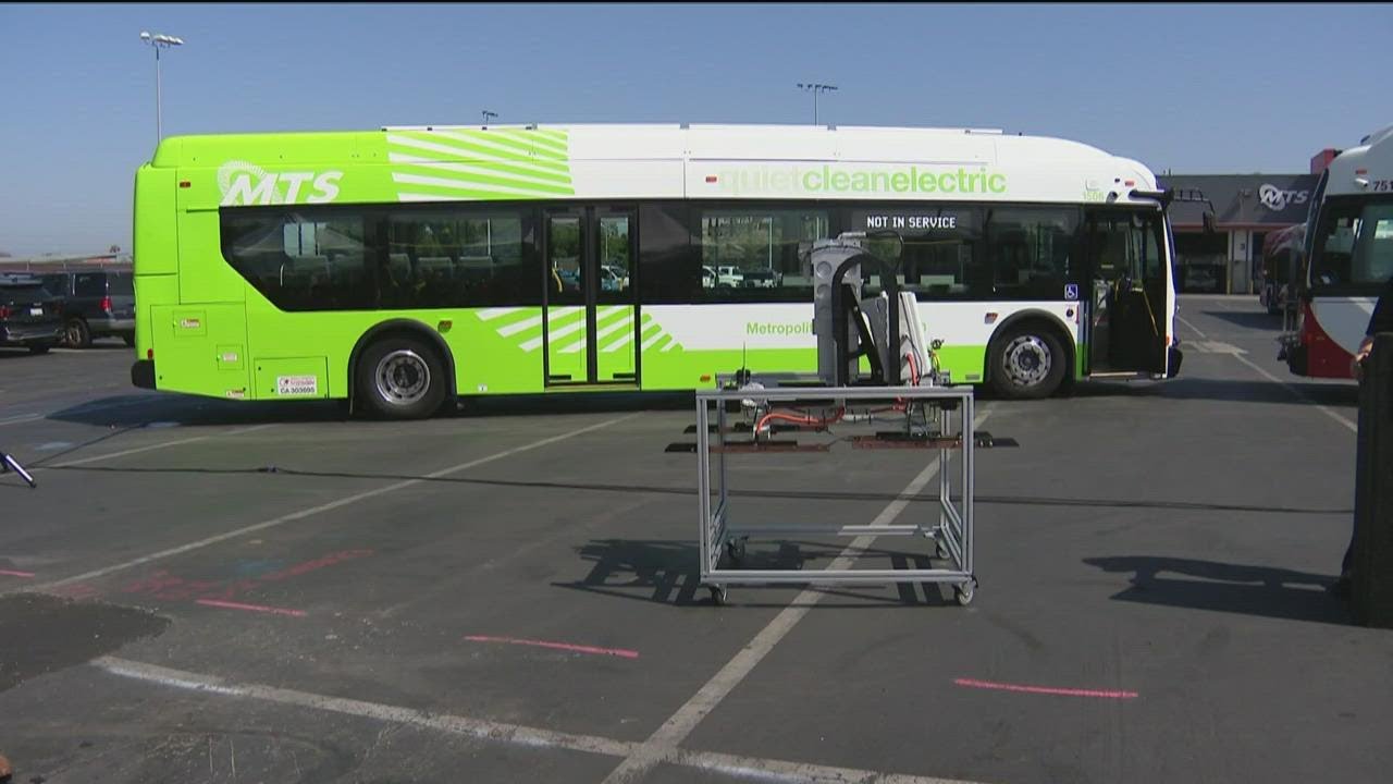 MTS breaks ground on first overhead charging station in San Diego County