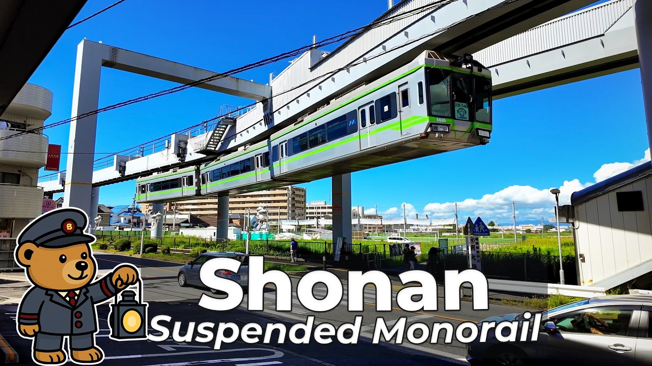 Beary Rides Shonan's Suspended Monorail, Japan