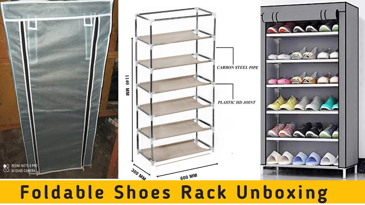 6 shalves shoe rack with cover || Metal shoe rack review & Installation|| 6 shalves shoes rack