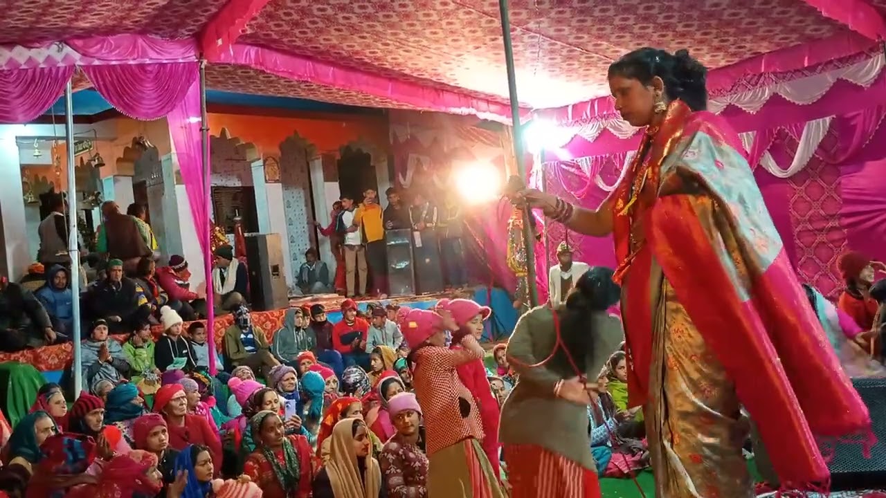 Lok gayika asha Agrawal Live Jagran Jagat bankat gaon Mata Rani jagar 2025