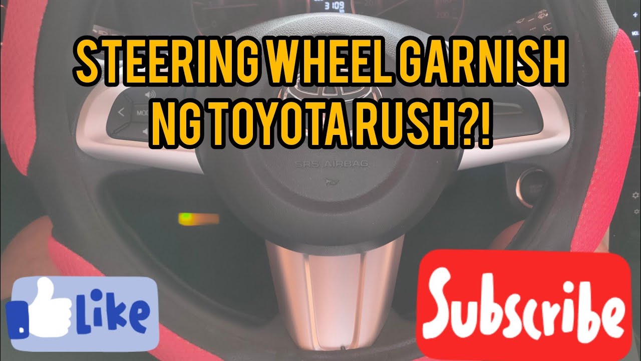 PANO ALISIN ANG STEERING WHEEL GARNISH NG TOYOTA RUSH